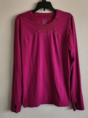 GORE Running Wear Women's Magenta Long Sleeve Running Top Thumbholes Large